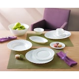 thumbnail of Arcoroc Trianon Uni Teller flach, 19.5cm, Opal, weiß, 6 Stück