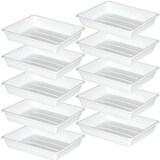 thumbnail of 10x Kunststoffwanne, weiß, Inhalt 0,4 Liter, LxBxH 225/190x175/140x42 mm