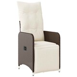 thumbnail of vidaXL 11-tlg. Garten-Bistro-Set mit Kissen Braun Poly Rattan