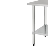 thumbnail of Table Inox Professionnelle Sans Rebords - Gamme 600 - Vogue - l- L120- P60- h- Inox