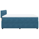 thumbnail of vidaXL Boxspringbett mit Matratze Blau 140x200 cm Samt