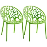 thumbnail of CLP 2 delige set tuinstoelen Hope Kunststof HBT: 80x59x60 cm groen