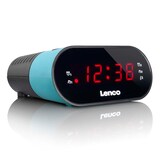 thumbnail of Lenco CR-07 Blue - FM-Radiowecker mit Sleeptimer und doppeltem Alarm - Blau