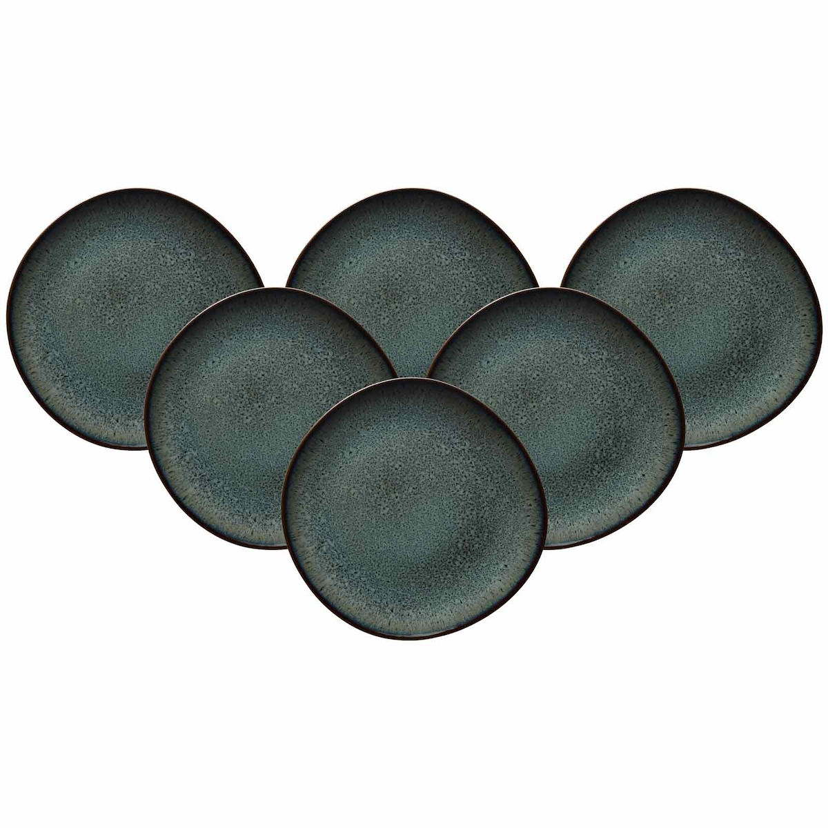 like. by Villeroy & Boch Lave gris Frühstücksteller ø 23 cm 6er Set