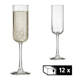 thumbnail of Libbey set van 12 champagneglazen -LINEAR- 222 ml, Ø 7 cm, H: 23,5 cm
