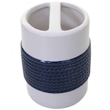 thumbnail of Décoshop26 - Set de bain 5 pièces accessoires de salle de bains en céramique  bleu-blanc 04_0004842