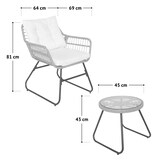 thumbnail of SVITA AMALFI Rattan Sitzgruppe Outdoor Gartenlounge 2 Personen Balkonset Natur
