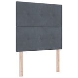 thumbnail of vidaXL LED Kopfteil mit LED-Lichtleisten Grau 90 cm Polyester
