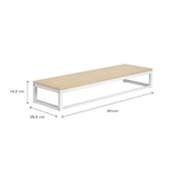 thumbnail of Penderie étagère murale bois et métal blanc GRIF