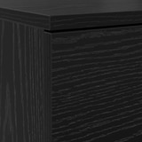 thumbnail of vidaXL Schoenenkast Zwart eiken 100.5 x 28 x 100 cm Bewerkt hout