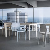 thumbnail of Hellblaue Stühle „Bakhita“. Stapelbare Möbel für Terrasse, Bar im Innen- und Außenbereich, Restaurant und Cafeteria.