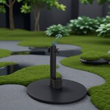 thumbnail of Schwarzer Springbrunnen PRO Gartenbrunnen Modell Triton-pro. Doppelter Wasseranschluss, Korb an der Basis und 7,5 m langer Schlauch. Für die Bewässeru