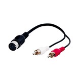 thumbnail of Goobay 50004 Audio Kabeladapter, DIN-Buchse zu stereo Cinch-Stecker, 0.2 m - DIN-Buchse 180° (5-Pin) > 2x Cinch-Stecker (Audio links/rechts)
