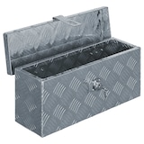 thumbnail of DELUKE® Aluminiumbox mit Deckel - Abschließbar Alubox Deichselbox Alu Anhängerbox Werkzeugkiste Metall Transportbox Metallkiste, 48,5x14x20cm Silber
