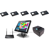 thumbnail of Netzwerk Mobiles Kassensystem für Restaurant: 5 Kellnerterminal, Bondrucker, Server