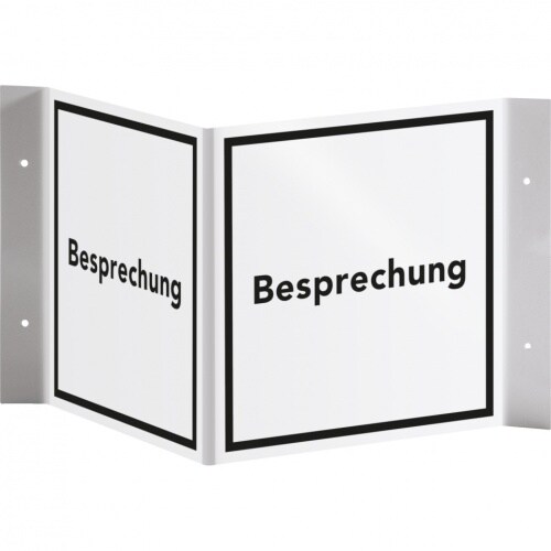 Schild I Tür-Nasenschild Piktogramm Besprechung, Kunststoff, 150x150mm