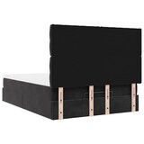 thumbnail of vidaXL Ottoman-Bett mit Matratzen & LEDs Schwarz 140x190 cm Samt