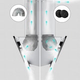 thumbnail of CIARRA Afzuigkap, Schuine afzuigkap A+ 580m³/h 60cm, recirculatie & luchtafvoer VM6765CS