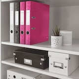 thumbnail of Leitz 180° WOW Ordner Schmal DIN A4 52 mm Rosa 2 Ringe 1006 Pappkarton Glänzend Hochformat