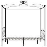 thumbnail of vidaXL Himmelbett-Gestell Schwarz Metall 120 x 200 cm