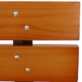 thumbnail of Gartenbank HWC-O20, Sitzbank Parkbank Holzbank 3-Sitzer, Gusseisen Holz Kiefer, 170cm ~ teak