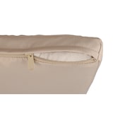 thumbnail of aro Salotto da esterno 4 pezzi, acciaio/vetro/poliestere, 2 poltrone singole, 1 divano a 2 posti, 1 tavolino, nero/beige