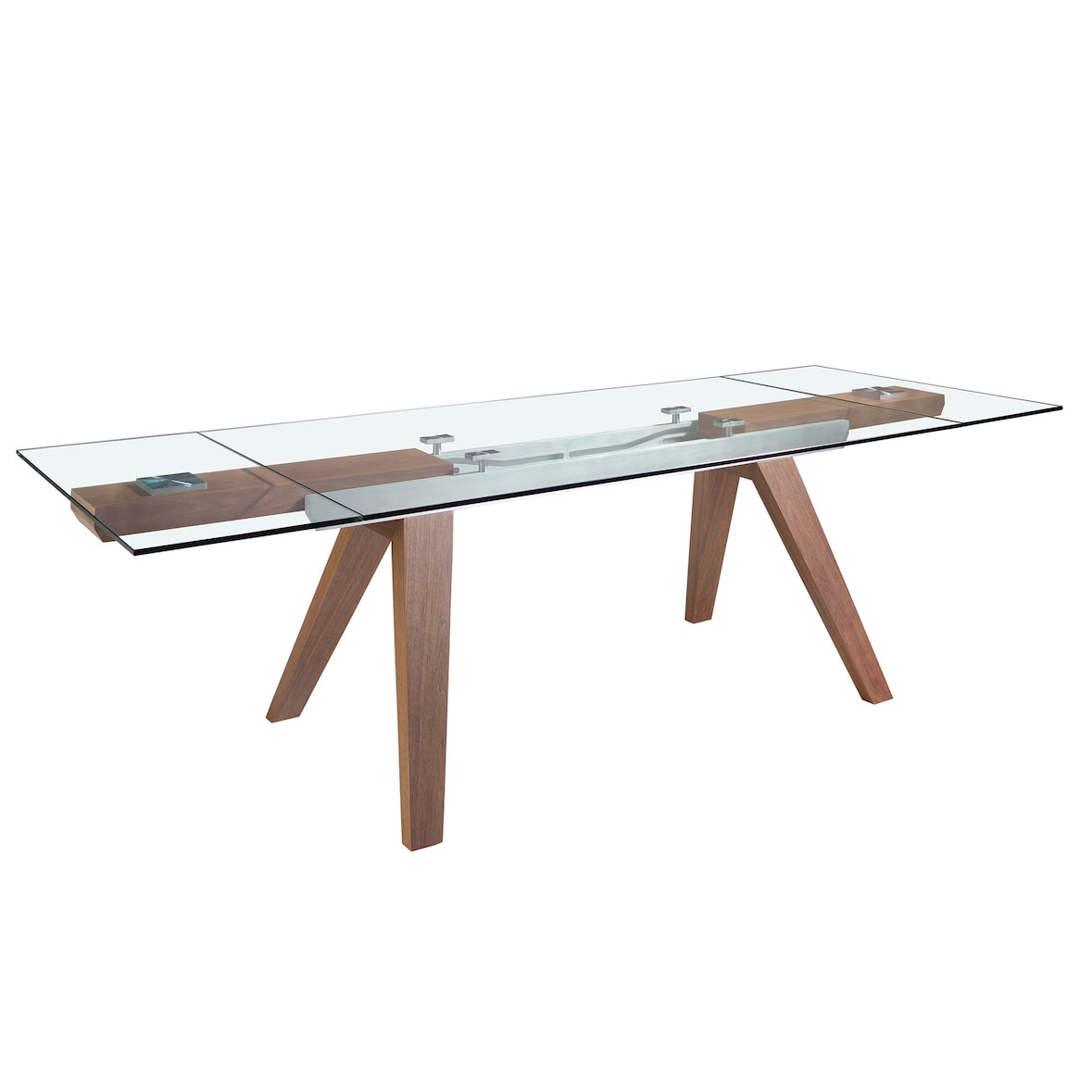 Angel Cerdá Mesa comedor extensible rectangular cristal templado 1131C 180/225/270 x 100 x 76