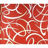thumbnail of Clairefontaine Geschenkpapier Premium 80g, Rolle 50x0,70m, rote Arabesken - Rot 211894C
