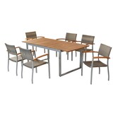 thumbnail of Merxx Silano Set 7tlg., 6 Stapelsessel, 1 Tisch 150(200) x 90 cm, Aluminium