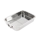 thumbnail of Renberg Presto - Bakplaat met grillrooster 37x26,5x6,3 cm, roestvrij staal