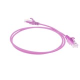 thumbnail of ACT DC9451 LSZH U/UTP CAT6 Datacenter Slimline Patchkabel Snagless | RJ45 connectoren | Roze | 1,5 meter
