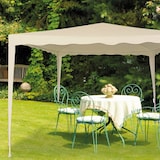 thumbnail of Gazebo de jardim desmontável 300x300x240 cm creme Aktive