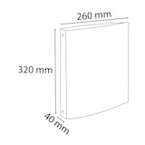 thumbnail of Exacompta 51370E 20x Ringbuch PP kaschiert 1,8mm, 4 Ringe 30mm, Rücken 40mm, 32x26cm für DIN A4 - Farben sortiert