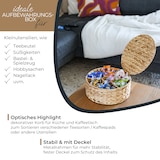 thumbnail of HMF Teebox für Teebeutel geflochten aus Wasserhyazinthe, Tee Aufbewahrungsbox mit 7 großen Fächern, 27 x 27 x 11 cm