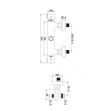 thumbnail of Miscelatore termostatico per colonna doccia doppio attacco