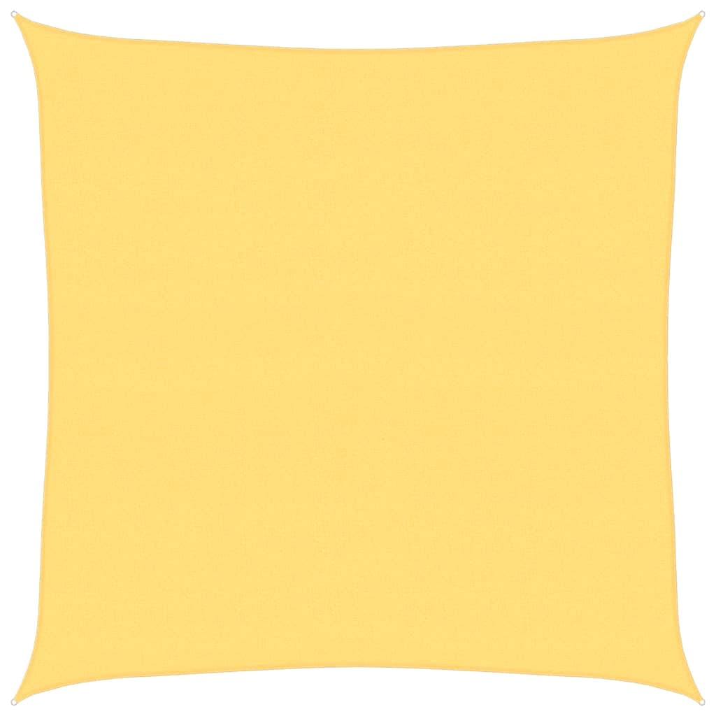 Toldo de vela beige HDPE 160 g/m² 6x6 m