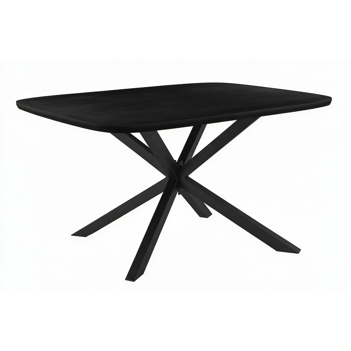 SIT Möbel Tischplatte 200 x 100 cm | Plattenstärke 3 cm | Mango massiv, schwarz | B 200 x T 100 x H 3 cm | 14747-11 | Serie BLACK SMOOTH