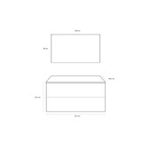 thumbnail of Mobile Bagno Sospeso 120cm Effetto Pietra Con Doppio Lavabo - Bianco Effetto Pietra