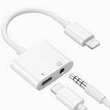 thumbnail of 2-in-1 Adapter für Apple iPhone – Laden & Musik hören gleichzeitig – 3,5 mm Klinke + Ladeanschluss – Kompakt & praktisch – Weiß