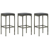 thumbnail of vidaXL 4-tlg. Gartenbar-Set mit Kissen Grau