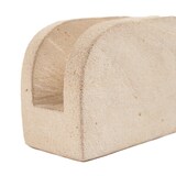 thumbnail of Bazar Bizar Servethouder van steengoed 13x6x8 cm naturel