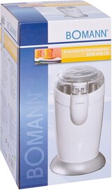 thumbnail of Bomann KSW 446 CB Molinillo Café Eléctrico, Especias, Semillas, 40 g café 20 tazas café, Cuchillas Acero Inox., Blanco, 120W