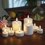 thumbnail of LED Maxi Teelichter Uyuni 2 Stück aufladbar 6cm Timer Außen Feier Tischdeko