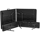 thumbnail of tectake Campingtafelset Vani inklapbaar in wicker-look - zwart-wicker look - 404528