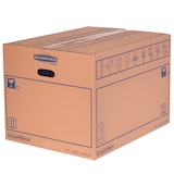 thumbnail of Bankers Box Pk10 Caixa de Mudança de cartão extra resistente, montagem manual, pegas de transporte, 45L , 50 x 30 x 30 cm.