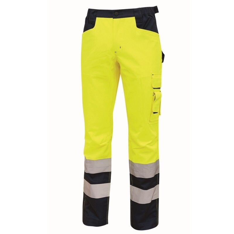 U-Power - Pantalon de travail jaune haute visibilité BEACON Jaune Taille 4XL