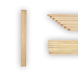 thumbnail of 100x bastoncini di legno appuntiti quadrati 400x4x4 mm spiedini per barbecue spiedini per shish kebab