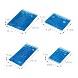 thumbnail of Relaxdays Kühlpads, 5er Set, 4 Größen, Kalt Warm Kompressen, mikrowellengeeignet, Gel Kühlkompressen, Kühlpacks, blau