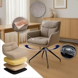 thumbnail of 2er Set Esszimmerstuhl Somers Stoff taupe