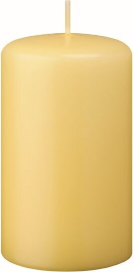 Flachkopf-Stumpenkerzen Grapefruit Gelb 150 x Ø 90 mm, 2 Stück